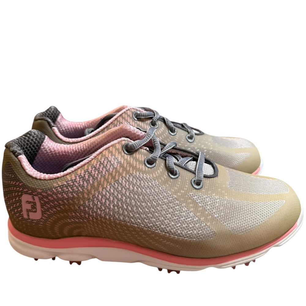 NIB FootJoy emPower 98000 Womens Golf Shoes Gray Pink Mesh  6.5 W Wide